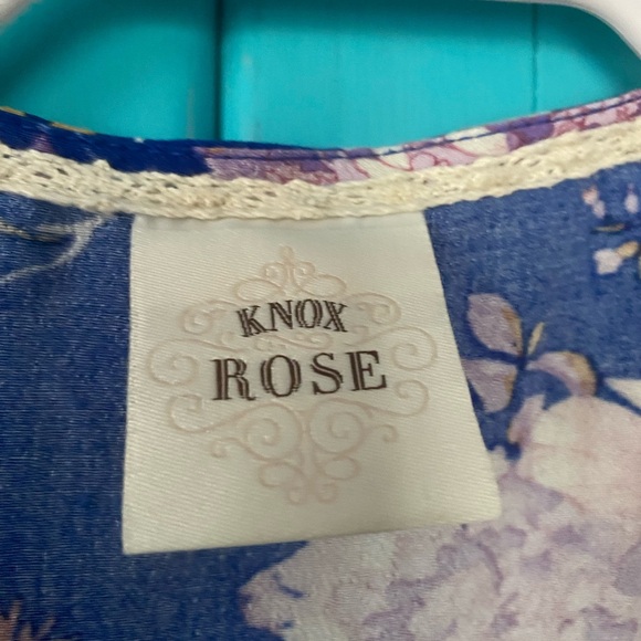 Floral Kimono Jacket Boho Vibrant Colors Swim Coverup Beach Blue Pink Festival - Picture 5 of 8